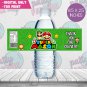 SUPER MARIO WATER BOTTLE LABEL
