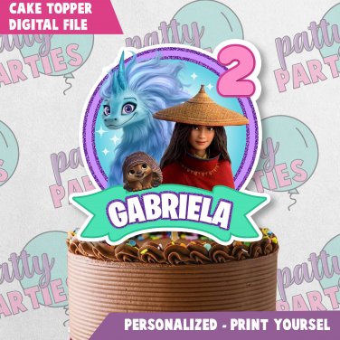 RAYA AND THE LAST DRAGON CAKE TOPPER