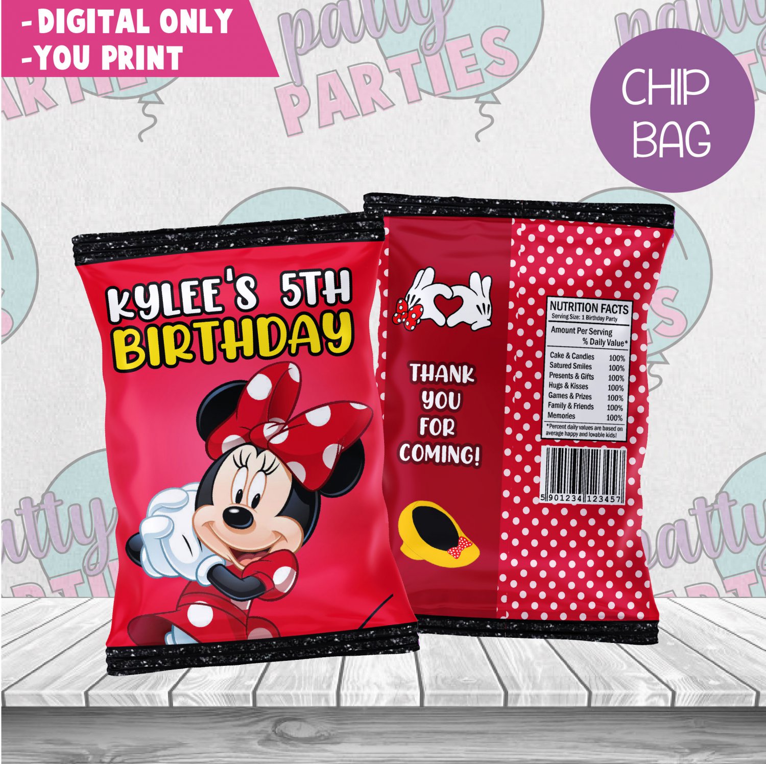 MINNIE MOUSE CHIP BAG