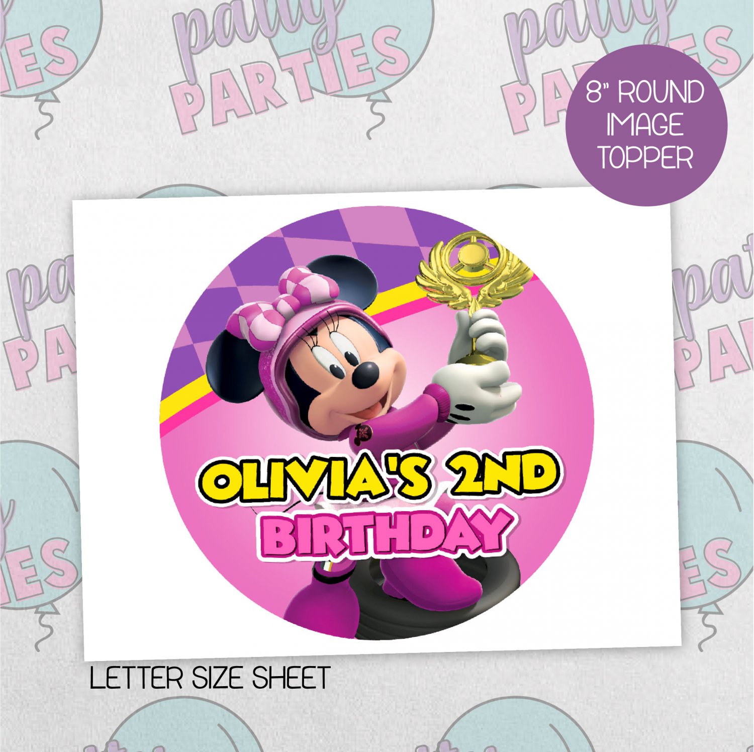 MINNIE MOUSE EDIBLE IMAGE FOR CAKE