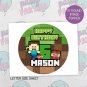 MINECRAFT EDIBLE IMAGE FOR CAKE