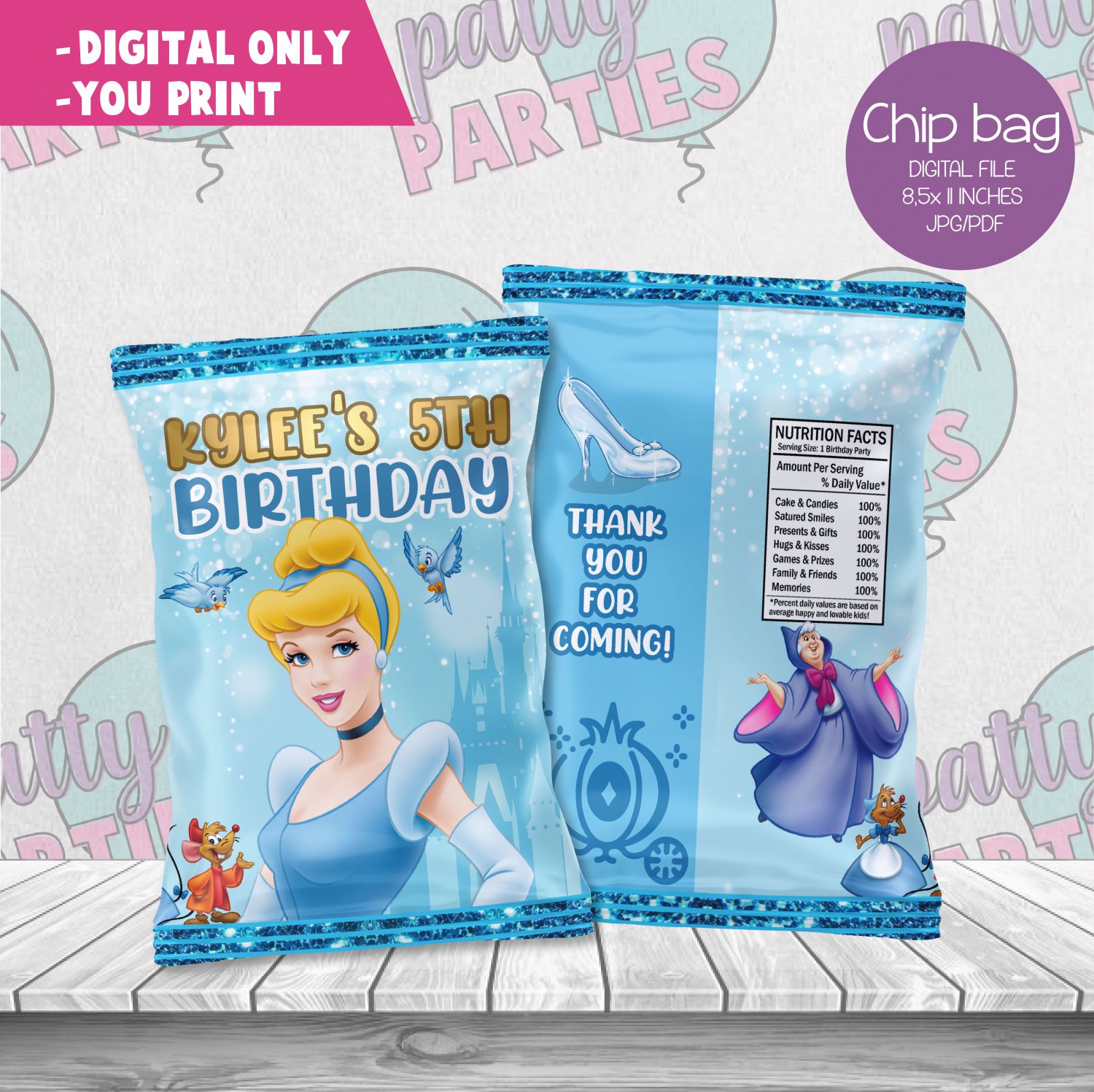 CINDERELLA CHIP BAG