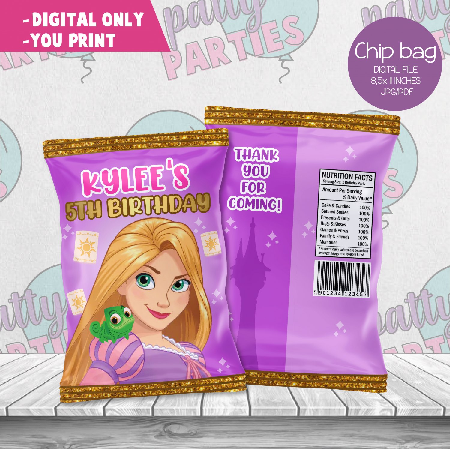 RAPUNZEL CHIP BAG