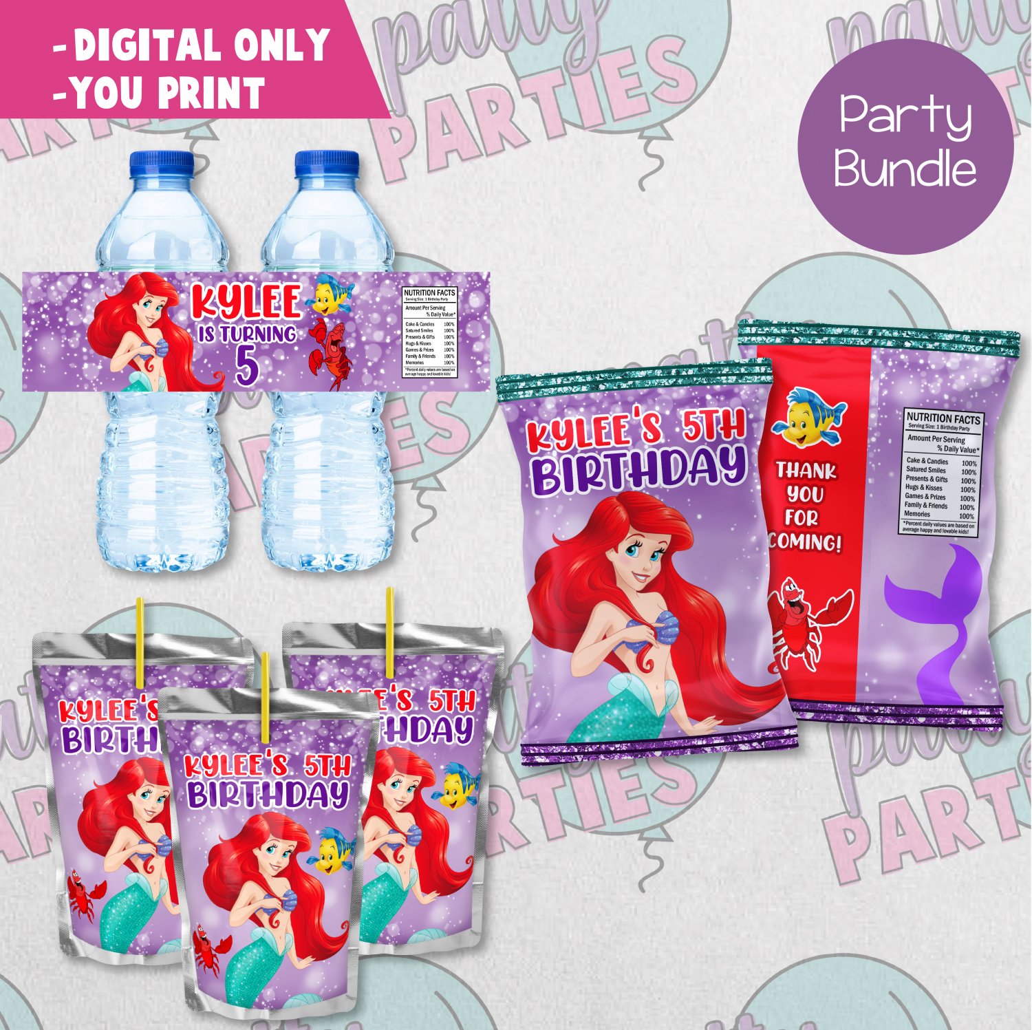 THE LITTLE MERMAID PARTY BUNDLE