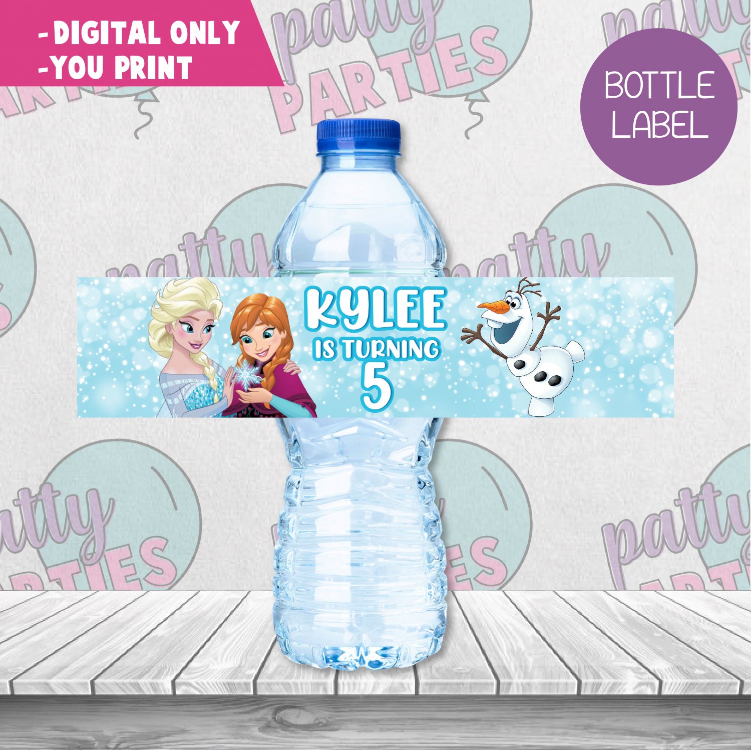 FROZEN BOTTLE LABEL