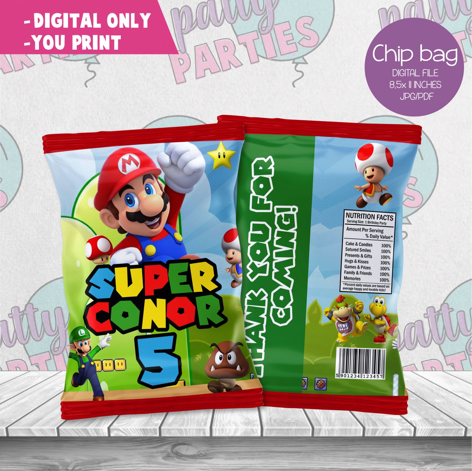 SUPER MARIO CHIP BAG