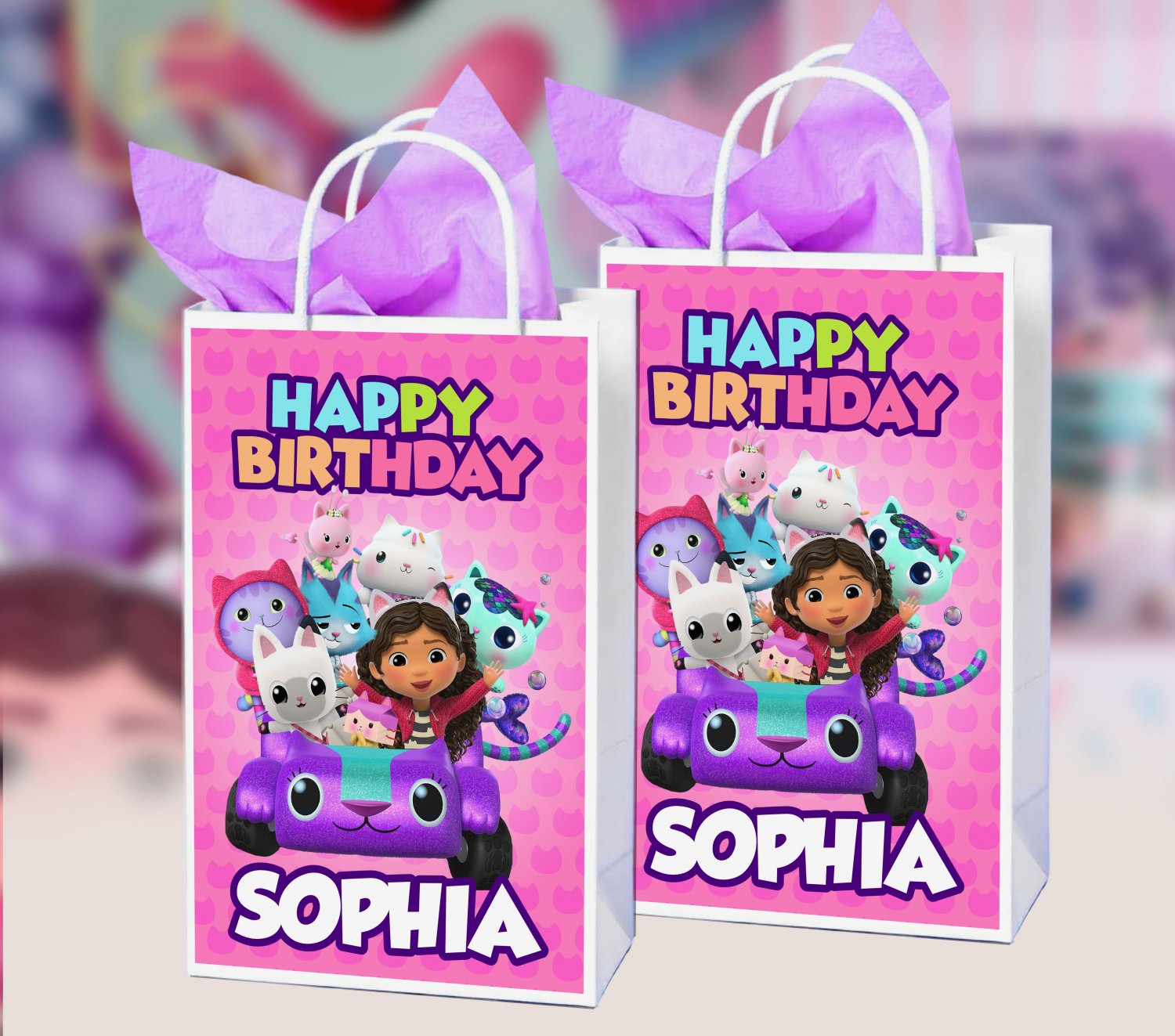 GABBY'S DOLLHOUSE  BAG FRONTS