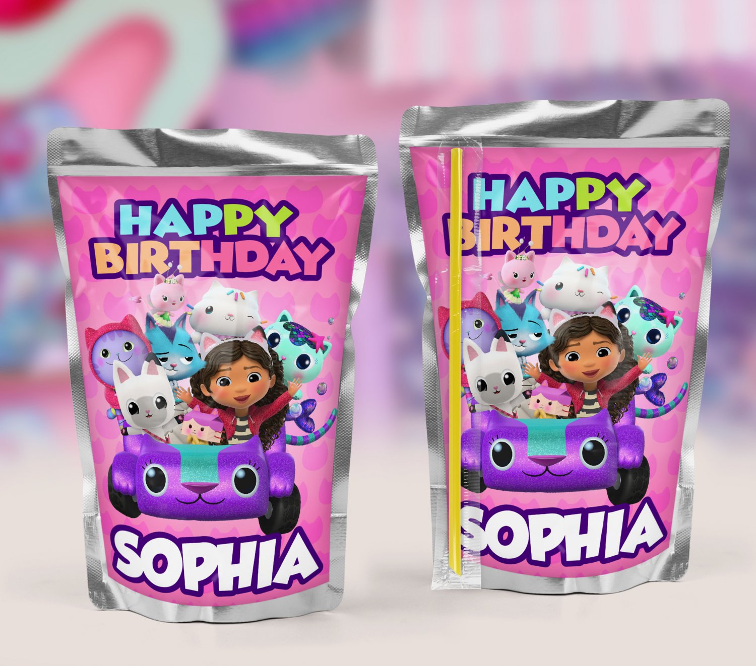 GABBY'S DOLLHOUSE JUICE LABEL
