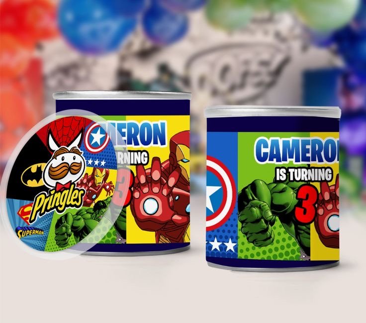 SUPERHERO  PRINGLES WRAPPER