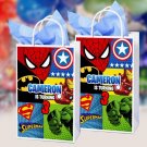 SUPERHERO GOODIE BAG LABEL
