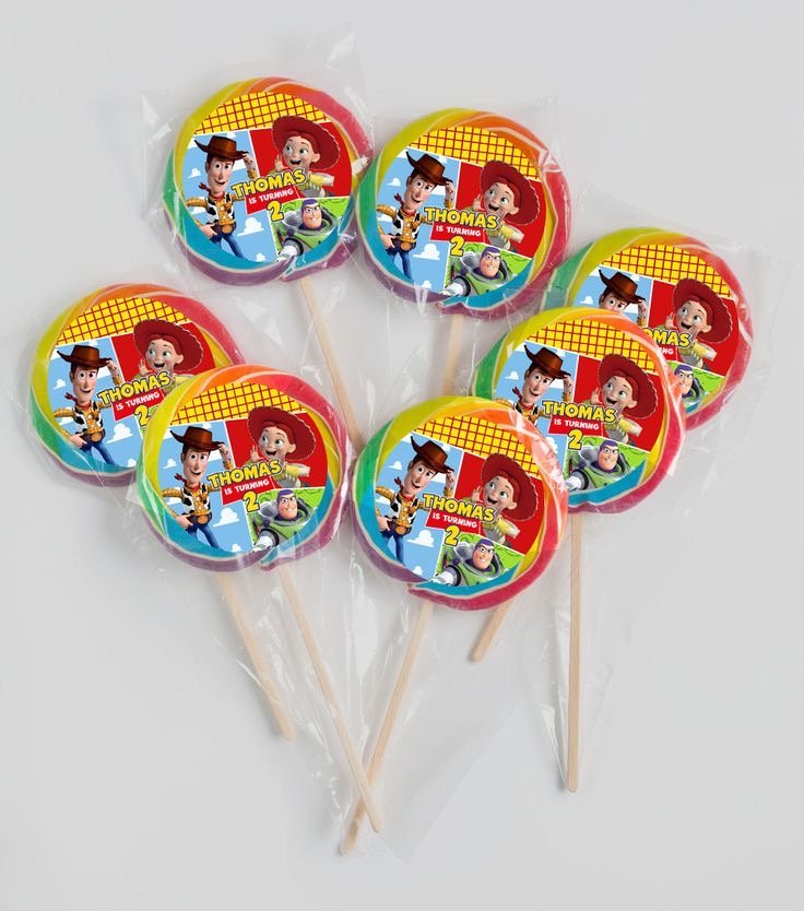 TOY STORY LOLLIPOP LABEL