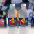 AMONG US WATER BOTTLE LABEL