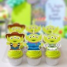Toy Story Alien Cupcake Toppers: Little Green Men Birthday Decor, Printable Instant Download Toy Story Alien Cupcake Toppers: Little Green Men Birthday Decor, Printable Instant Download