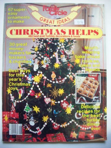 1980's Family Circle Christmas Helper 482 decoration & food ideas patterns