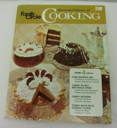 Family Circle Cooking Vol. 4 CookBook Hardcover Vintage Book 1972
