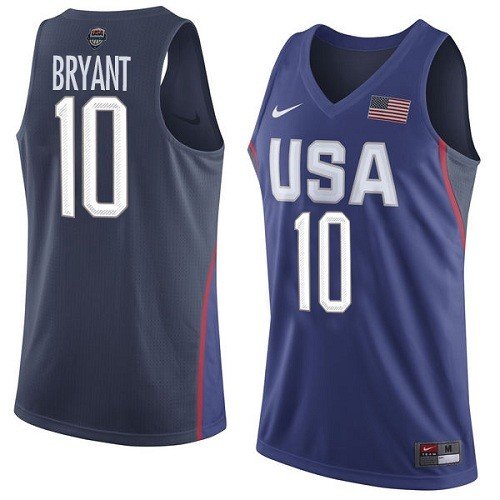 Mens Kobe Bryant 2016 olympics USA 10 Jersey navy blue