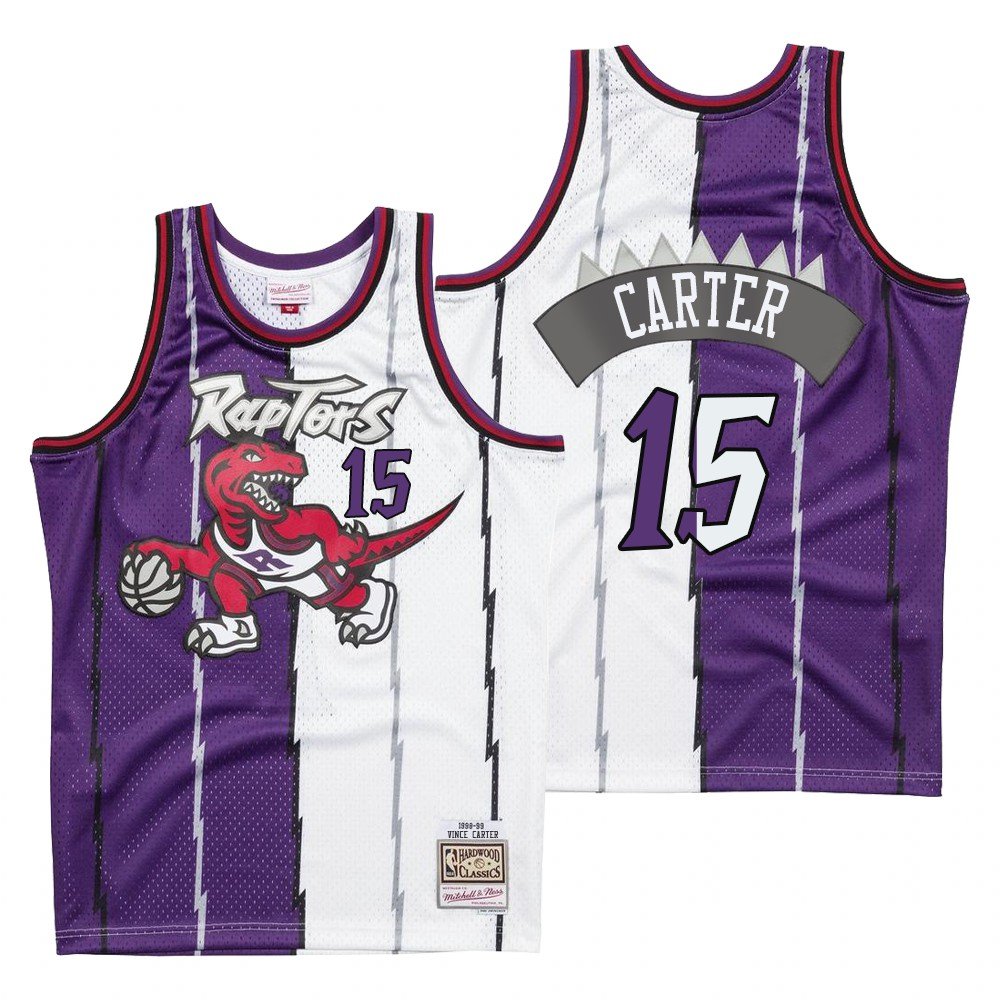 Mens Vince Carter Toronto Raptors split jersey