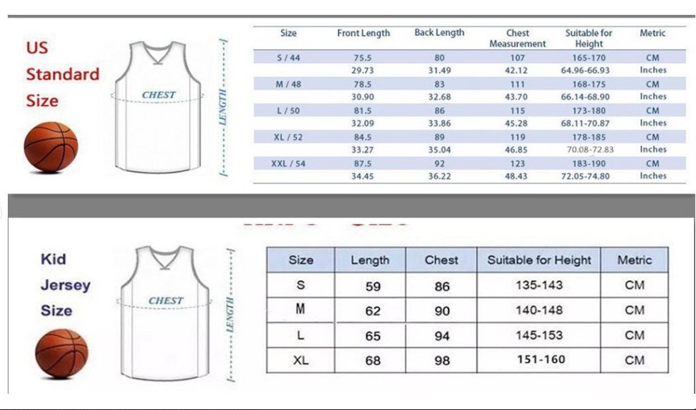 adidas hardwood classics jersey size chart