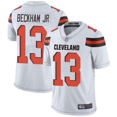 Men's Cleveland Browns Odell Beckham Jr color rush vapor jersey white