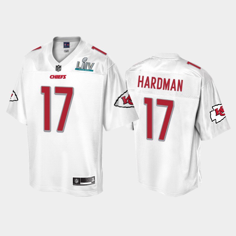 Men's Kansas City Chiefs Mecole Hardman Super Bowl LIV Jersey White