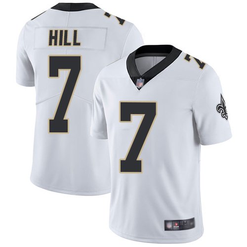 Youth Kids Saints #7 Taysom Hill color rush limited Jersey white