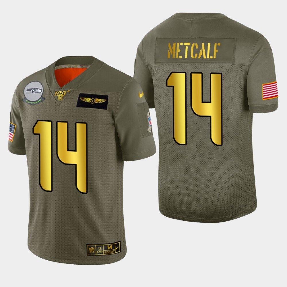 Men's / Youth d.k. metcalf seattle seahawks 14 salute to service jersey