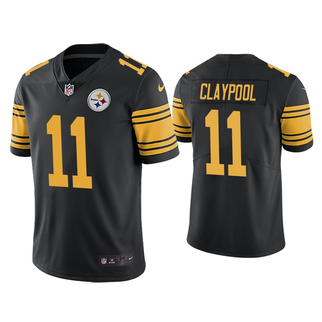 Men's / Youth Chase Claypool steelers 11 color rush jersey black