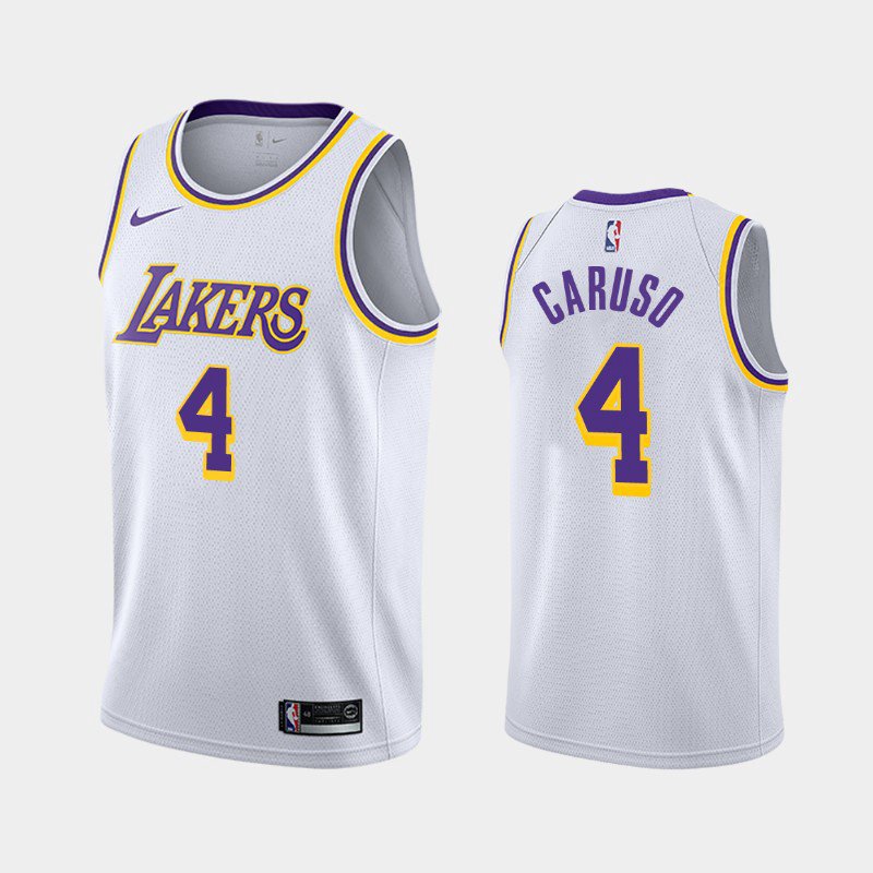 Men's Alex Caruso Lakers association jersey white