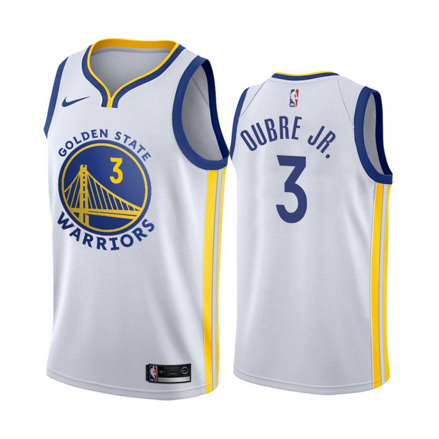 Men's & Youth Kelly Oubre jr warriors #3 association jersey white