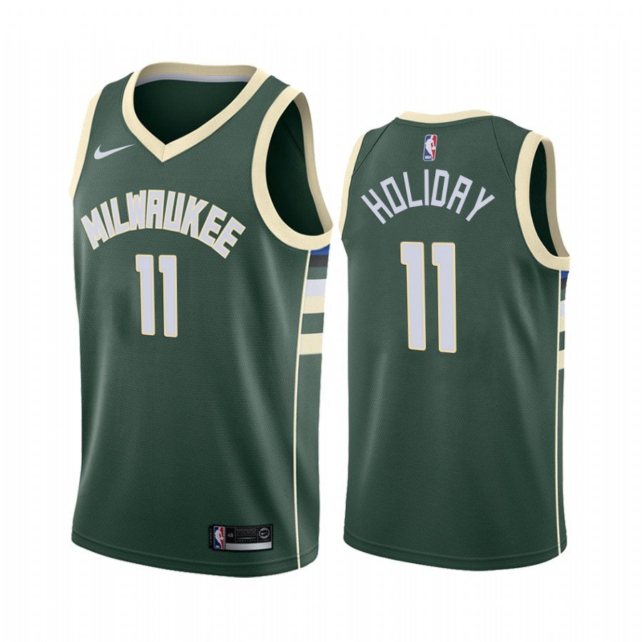 Men's & Youth Jrue Holiday Bucks 11 icon edition Jersey green