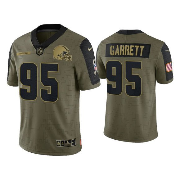 Men's   Youth Cleveland Browns Myles Garrett Salute To Service Jersey 2022