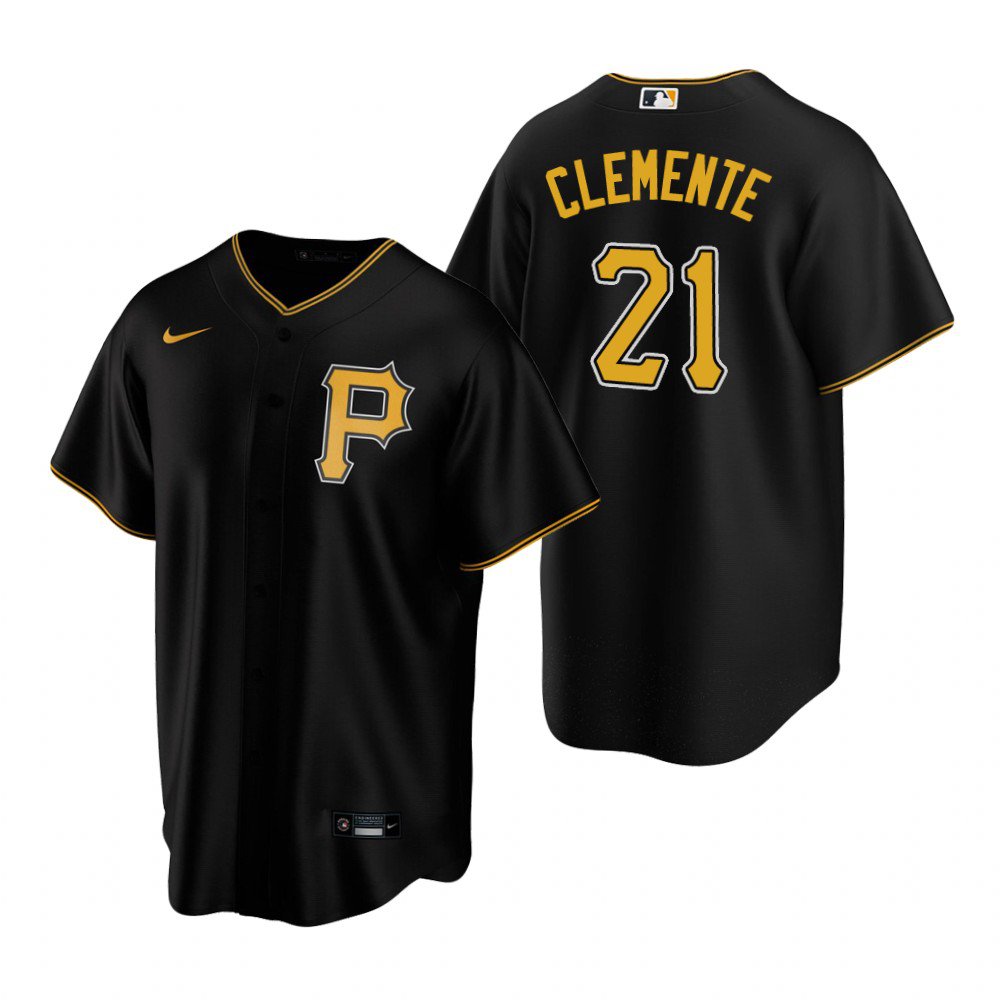 Men & Youth Roberto Clemente Pittsburgh Pirates jersey black