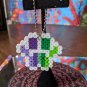 Green and purple paw print