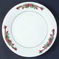Set of 2 6" Saucers Fairfield Fine China Poinsettia & Ribbons Pattern