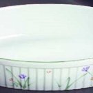 Mikasa Ceramic Oval Serving Or Baking Dish Sketch Book Pattern 12 1/4"