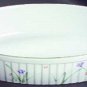 Mikasa Ceramic Oval Serving Or Baking Dish Sketch Book Pattern 12 1/4"