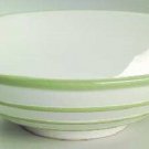 Pfaltzgraff Round Vegetable Bowl Green Stripes Sphere Pattern 9" Excellent !