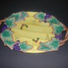 Fitz And Floyd Thanksgiving  Basket Serving Tray Platter With Handles 14.5"