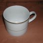Infinity by MUIRFIELD CHINA Flat Cup Gold Trim & Bands Excellent