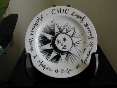 Unique Syscoware Deocrated Plate 10 1/2 "