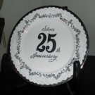 Norcrest China 10½" Porcelain 25th Anniversary Plate Wedding Bells
