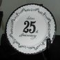 Norcrest China 10&Acirc;&frac12;" Porcelain 25th Anniversary Plate Wedding Bells