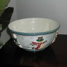Beautiful 11" Make The Season Bright Embossed Decorative Christmas Bowl