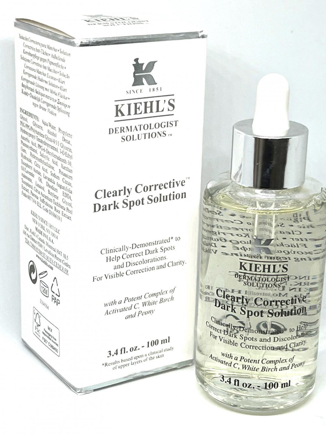 Kiehls Clearly Corrective Dark Spot Correcting Serum 34 Oz Bnib 4500 7272