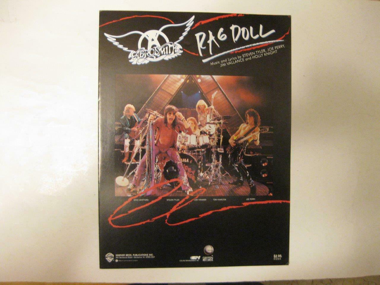 Aerosmith Rag Doll Sheet Music 1988 Steven Tyler Joe Perry Brad Whitford