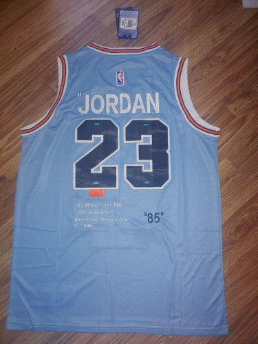 Mens Michael Jordan Off White Colaboration Basketball jersey New Size XL