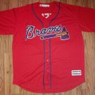 Mens Freddie Freeman Red Atlanta Braves Baseball Jersey New Size XL