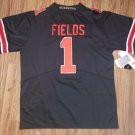 Mens Justin Fields Black Ohio St. Buckeyes Football Jersey New Size XL