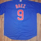 Mens Javier Baez Blue Chicago Cubs Baseball Jersey New Size 3XL