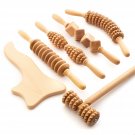 Tuuli Accessories Maderotherapy Anti Cellulite Massage Set Wooden Roller Lymphatic Drainage Tool